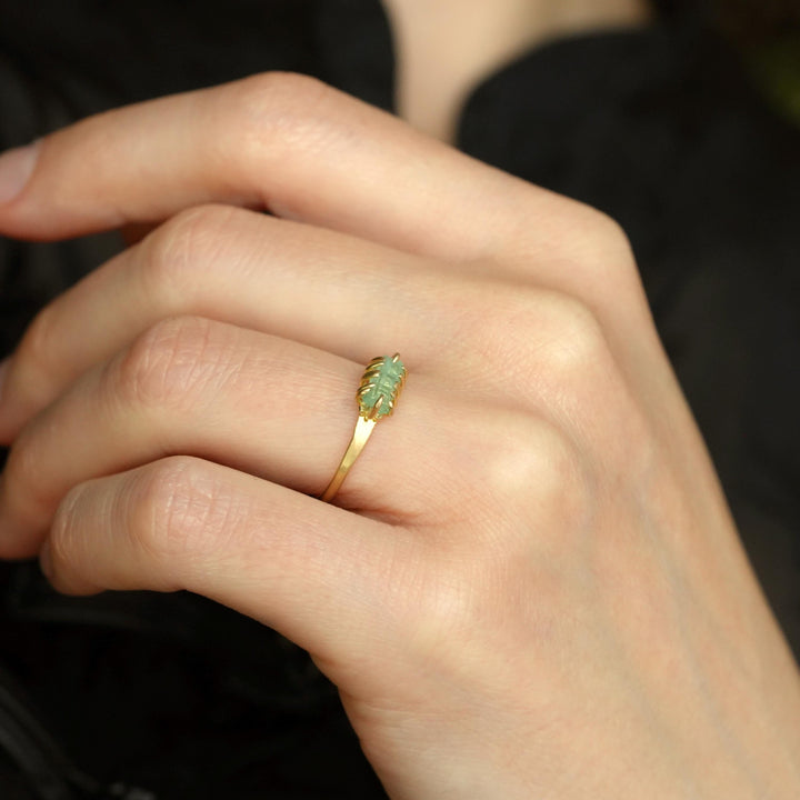 Emerald Crystal Ring