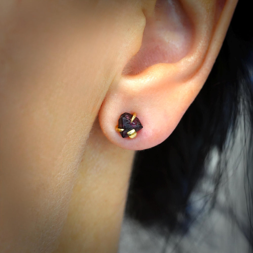 Red Spinel Studs