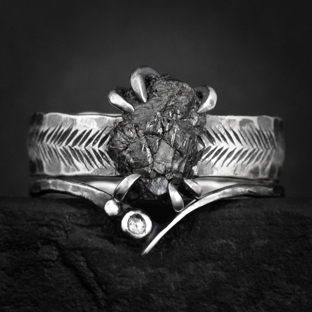 Black Diamond Ring Set