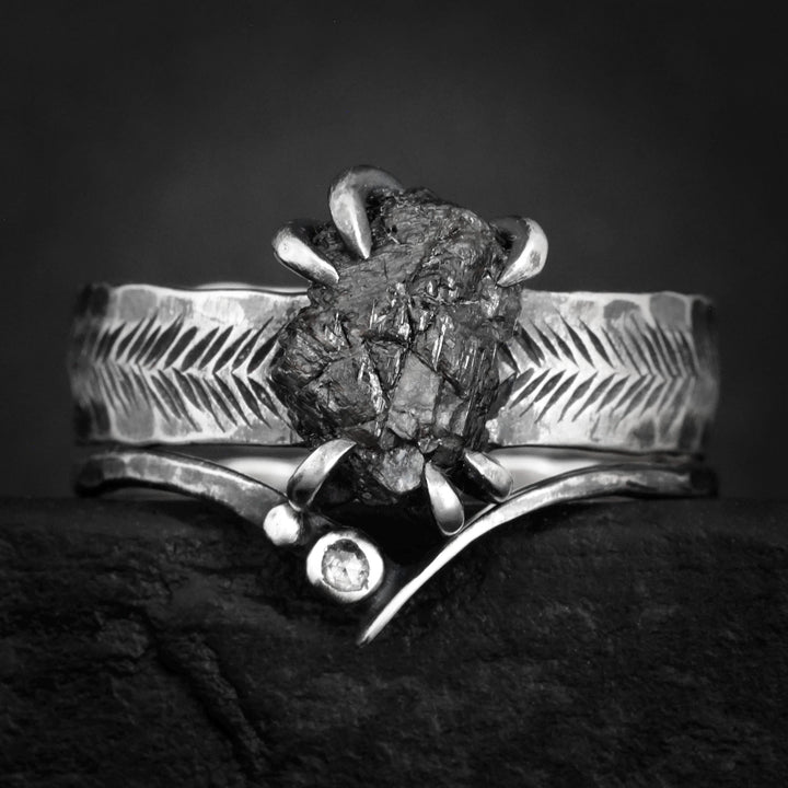 Black Diamond Ring Set