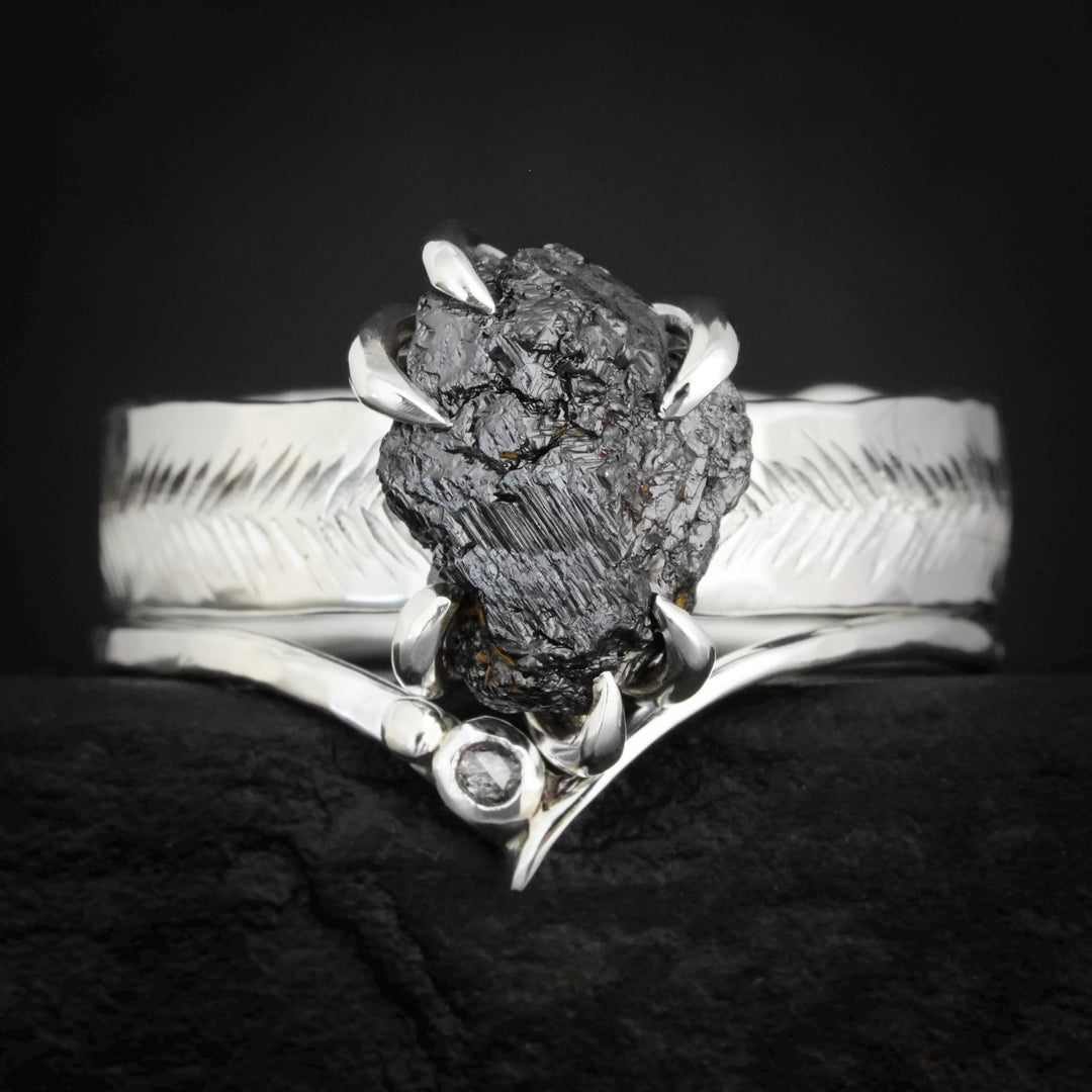 Black Diamond Ring Set