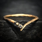 Galaxy Diamond Wave Ring