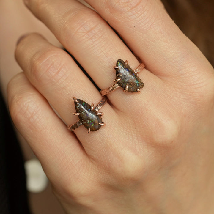 Boulder Opal Ring