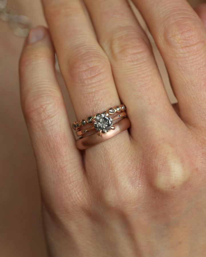 Matching 14k Gold Wedding Band Set