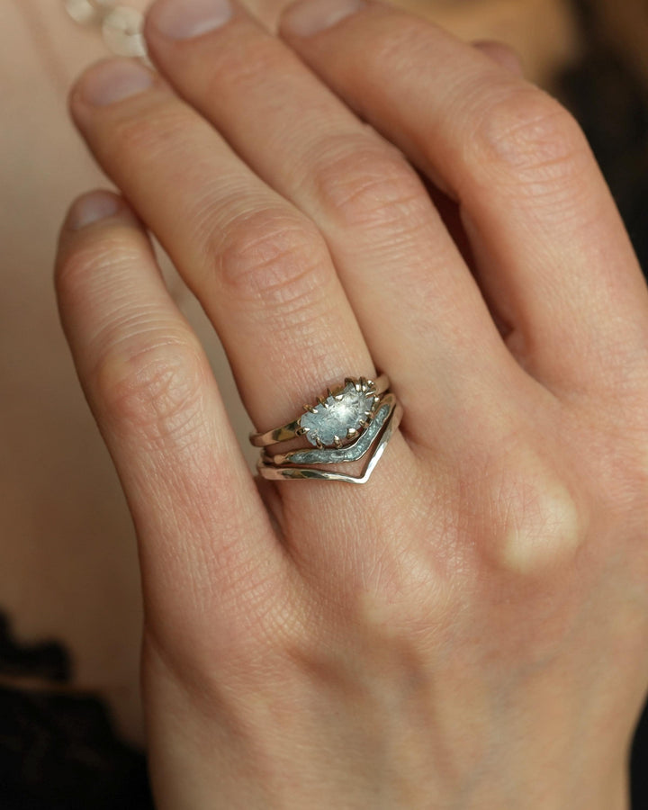 Hammered Wave Ring