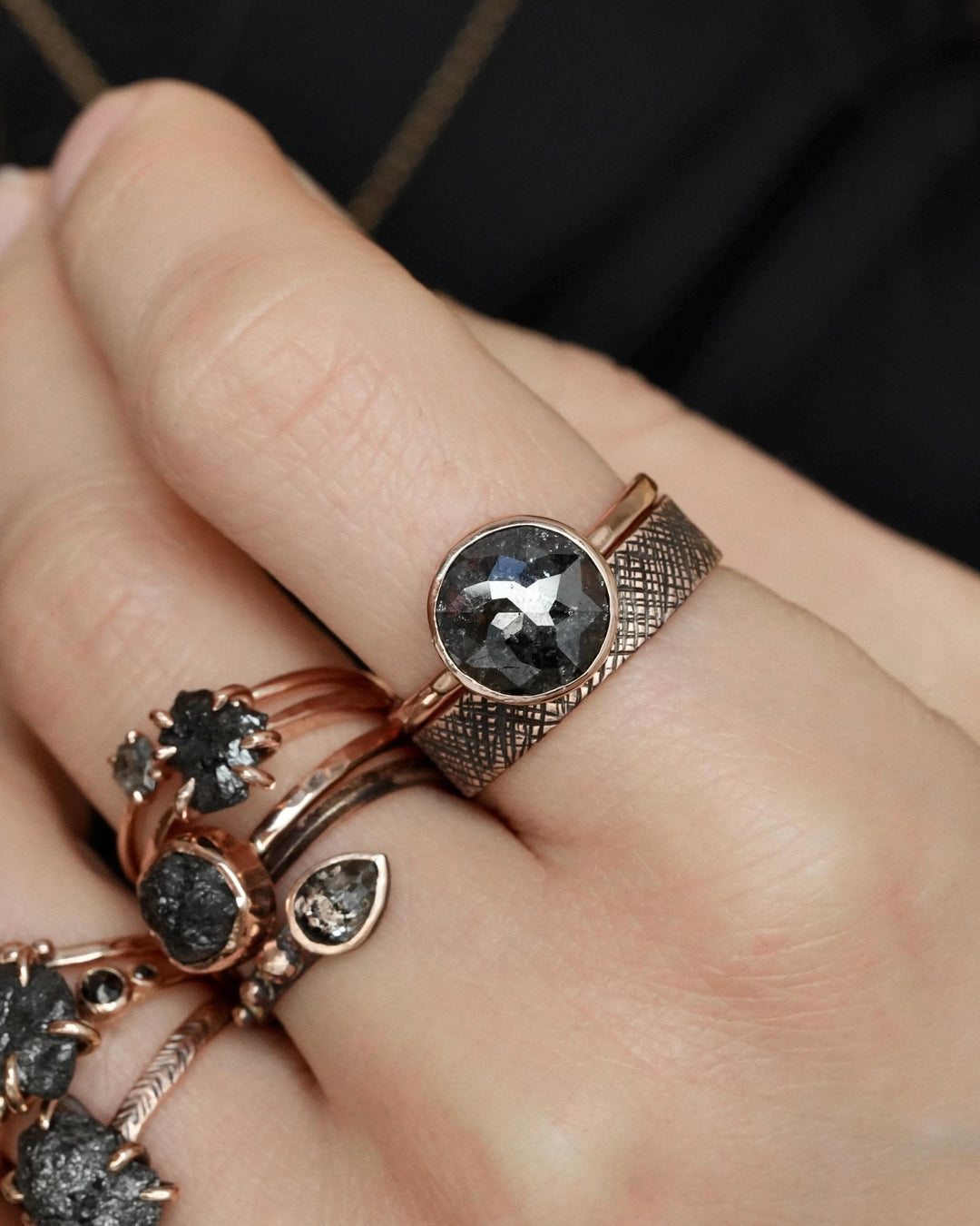 Patterned Wedding Band Ring