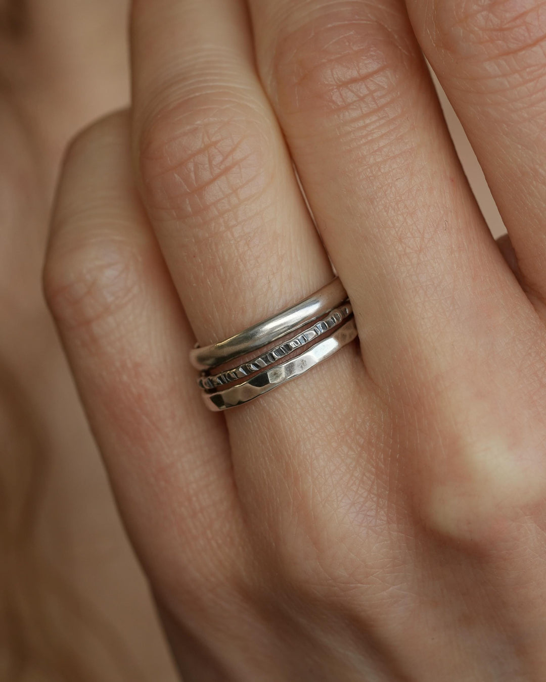 Solid Gold Stacking Ring Set