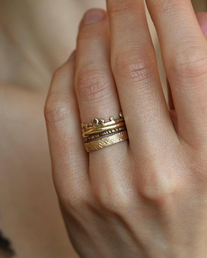 Minimalist Gold Stacking Ring Set