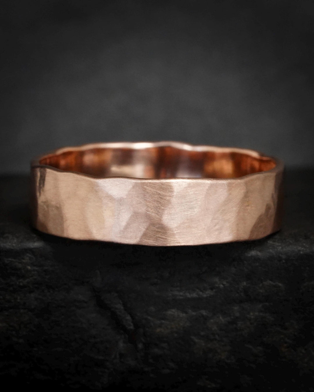 5mm Hammered Band Ring