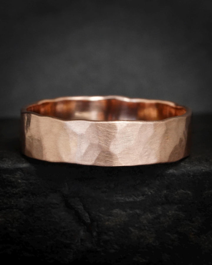 5mm Hammered Band Ring