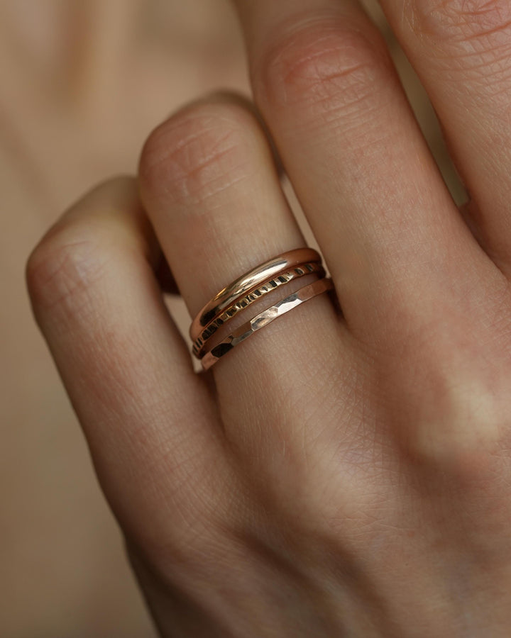 1.3mm Skinny Striped Stacking Band