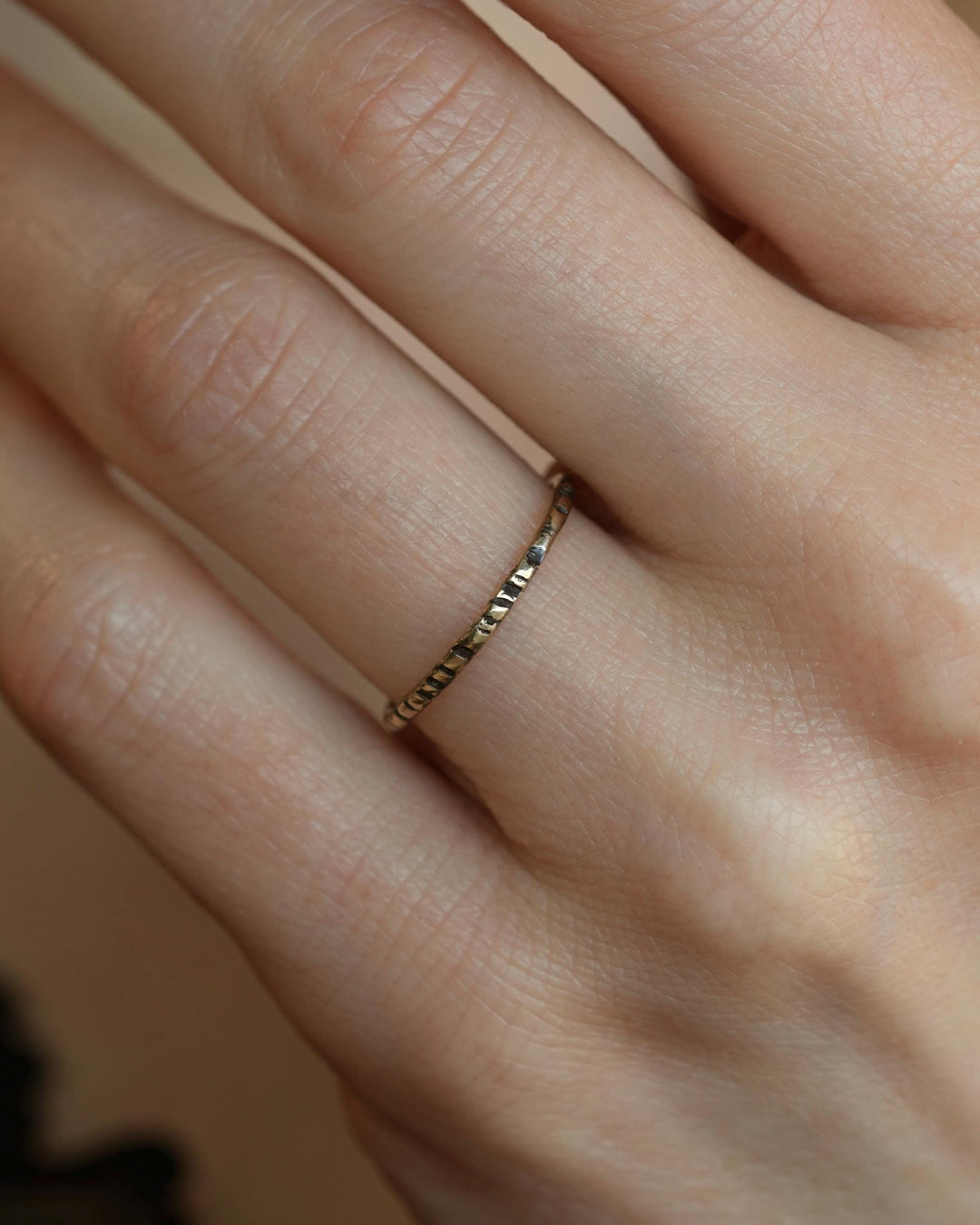 1.3mm Skinny Striped Stacking Band
