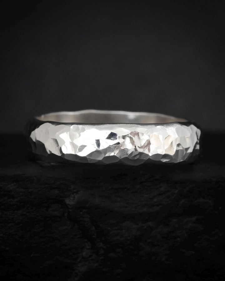 4.5mm Hammered Band Ring