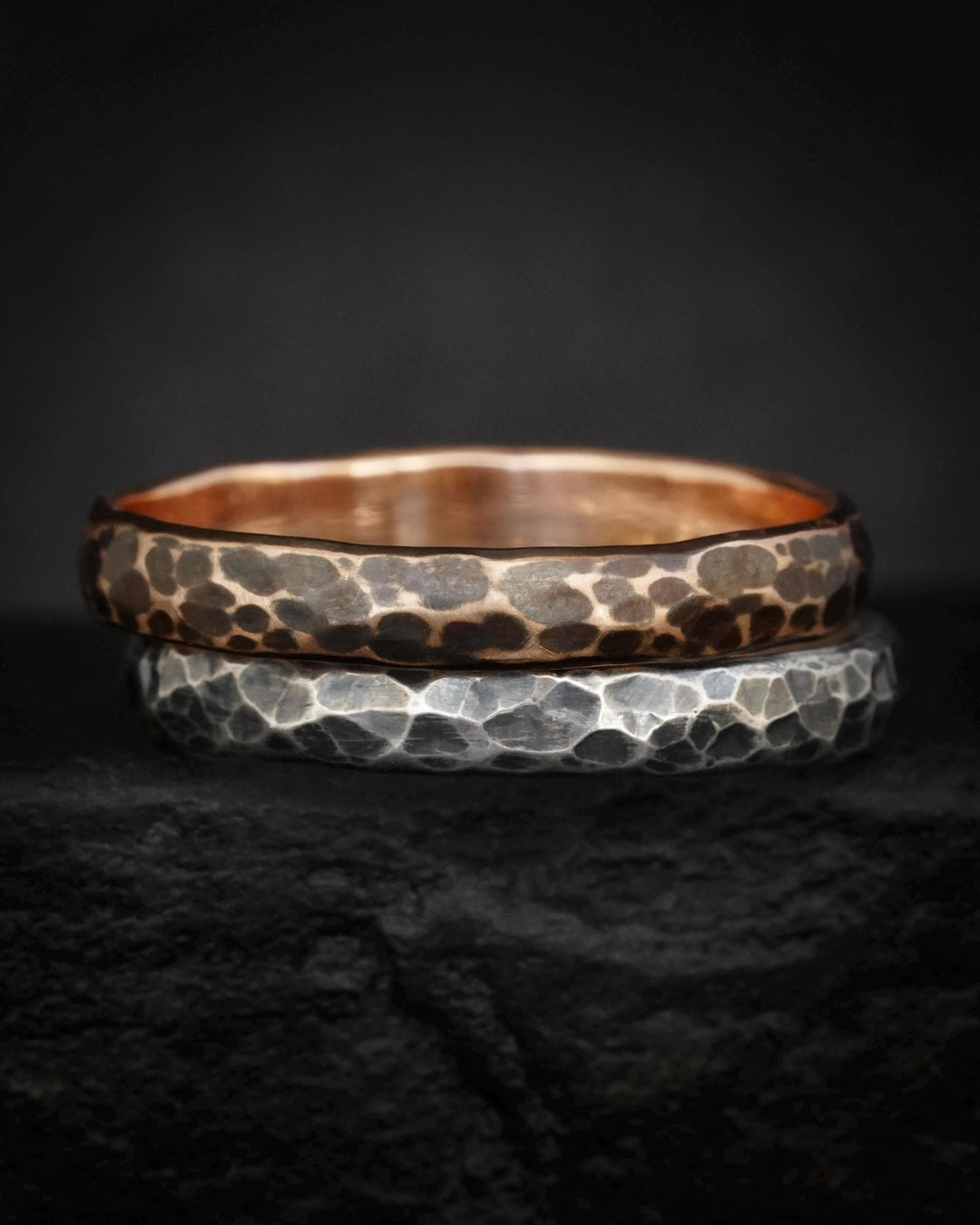 4.5mm Hammered Band Ring