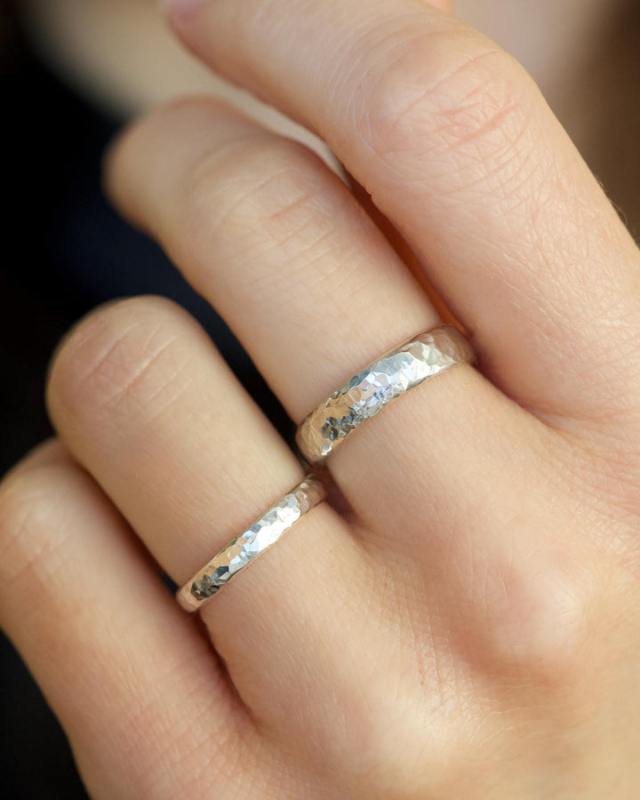 4.5mm Hammered Band Ring