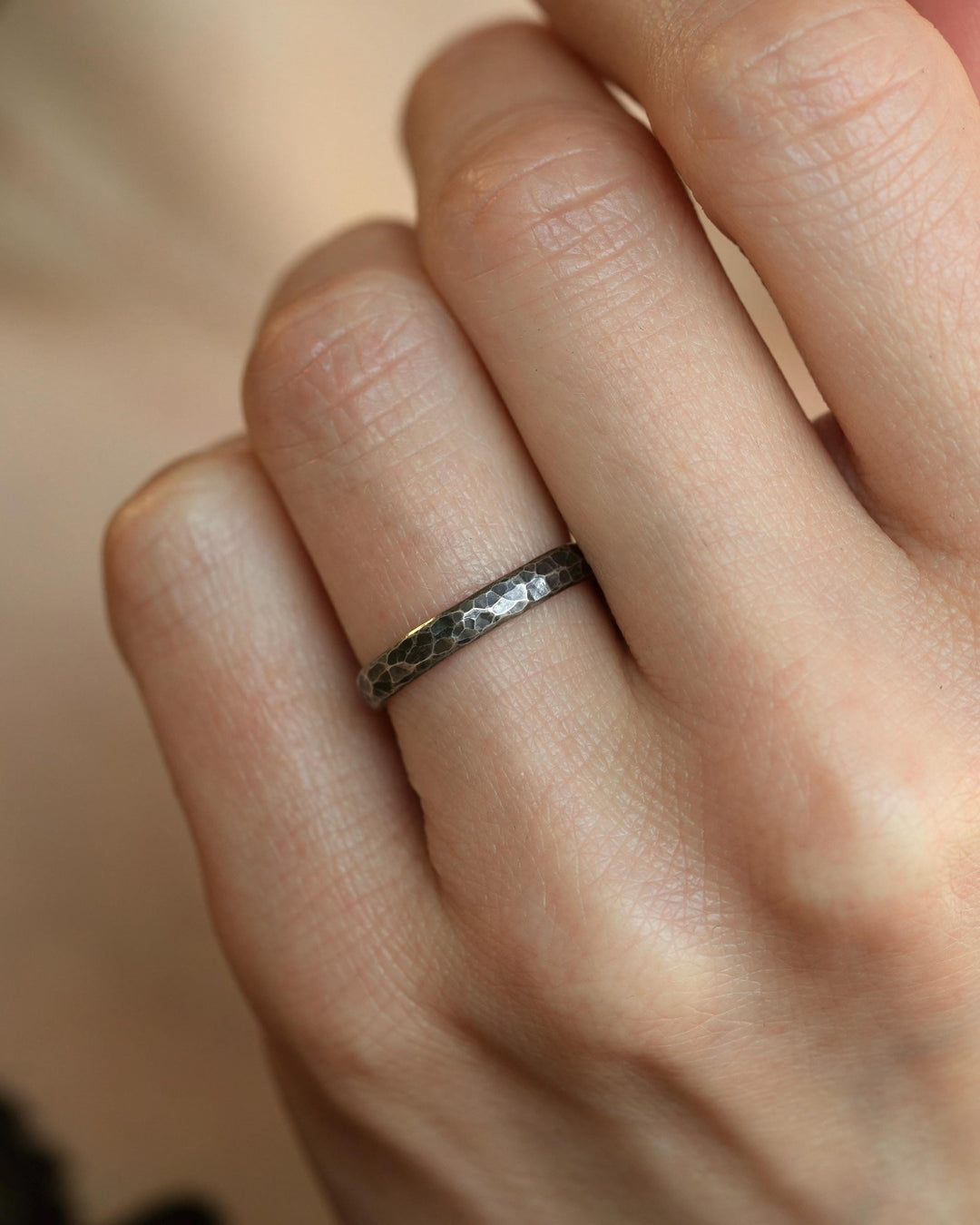3mm Simple Hammered Band