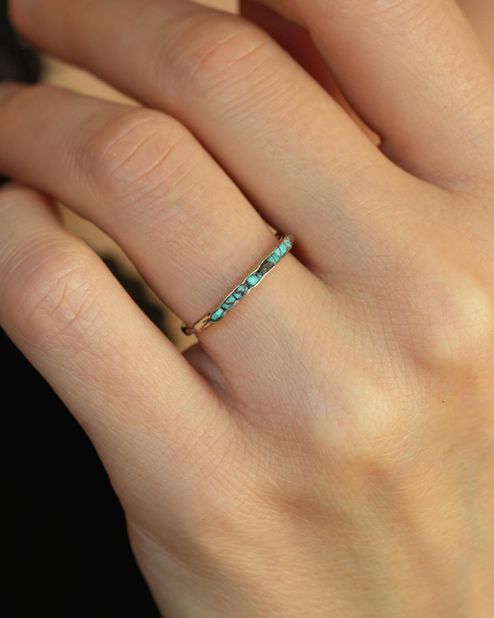 Skinny Raw Turquoise Band