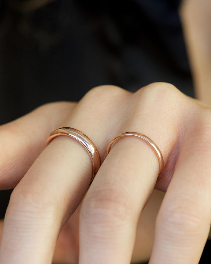 Classical Wedding Band Ring Set