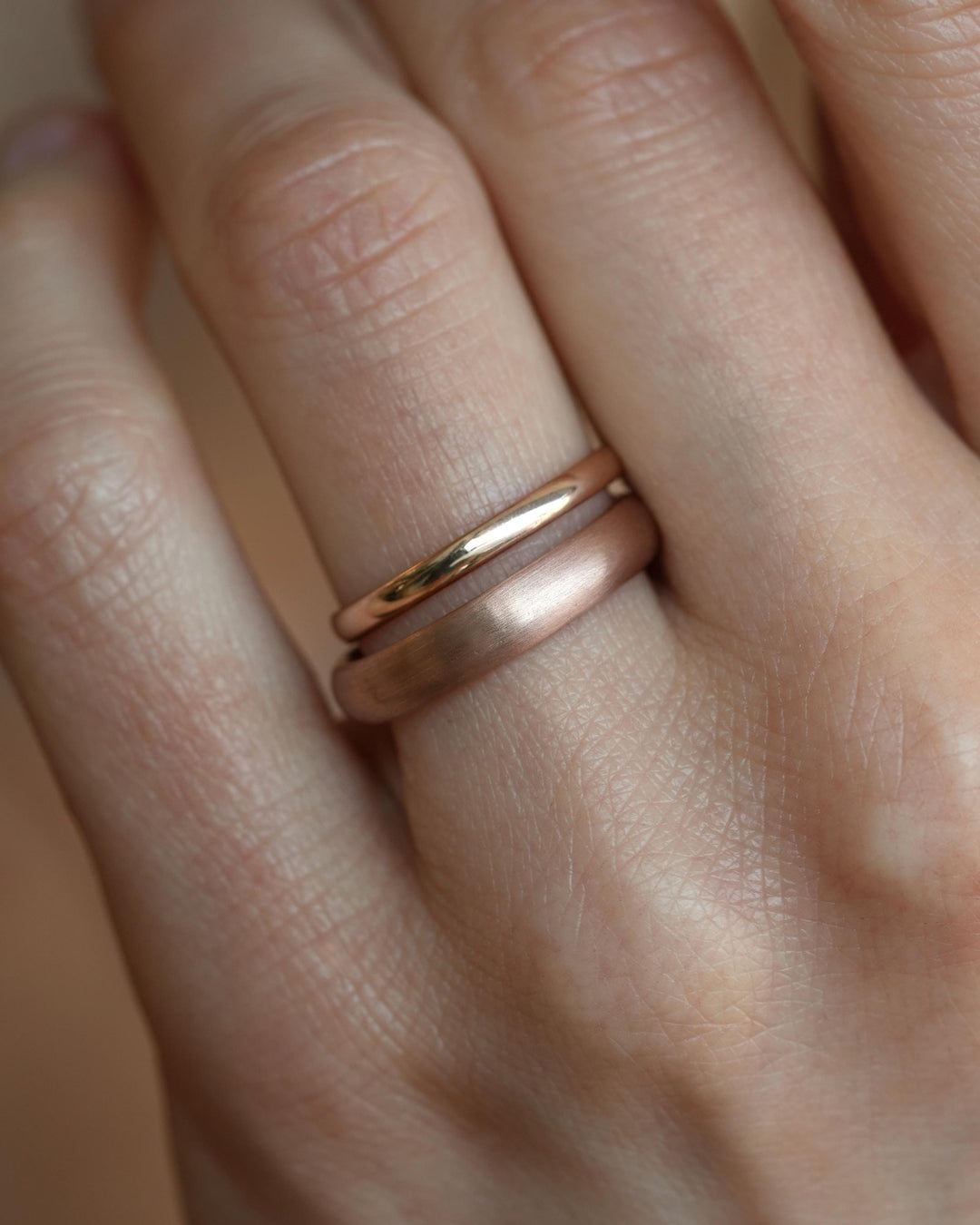 Classical Wedding Band Ring Set
