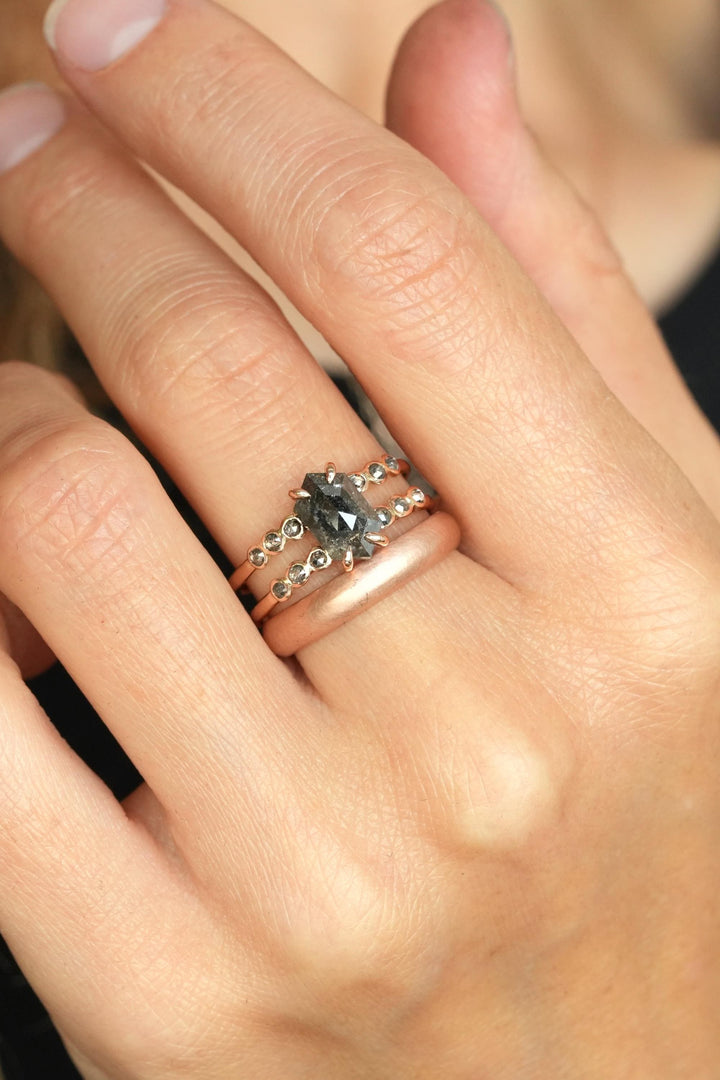 Matching 14k Gold Wedding Band Set