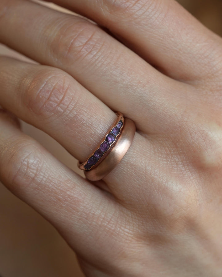 Matching 14k Gold Wedding Band Set