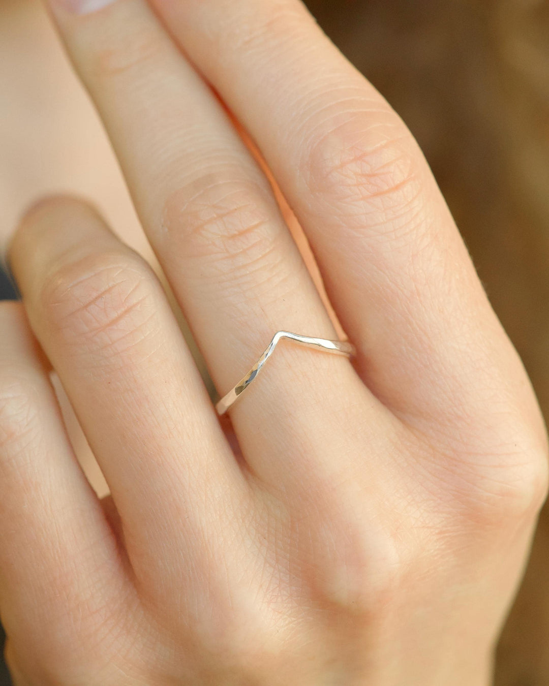 Hammered Wave Ring