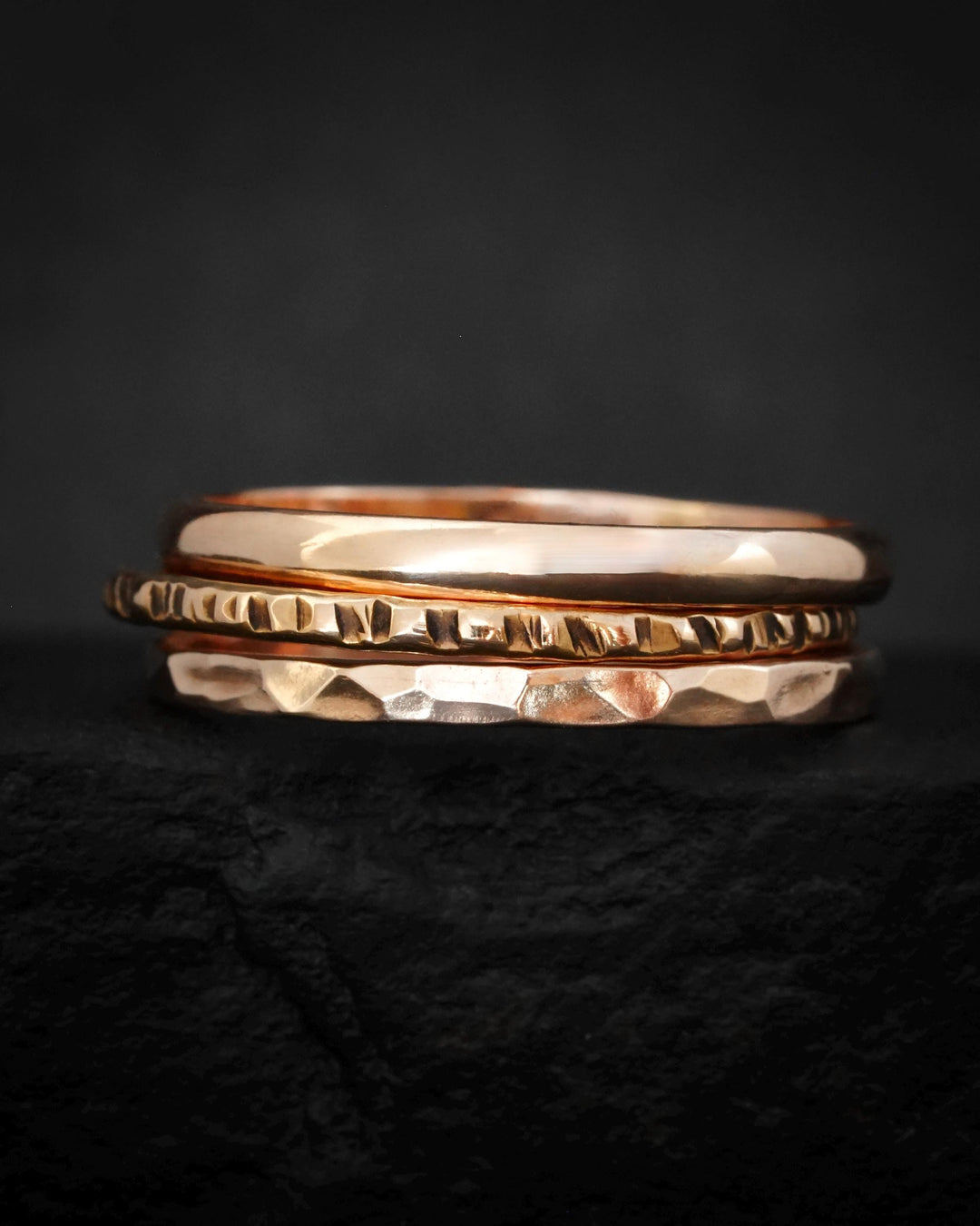 Rose Gold Ring Set