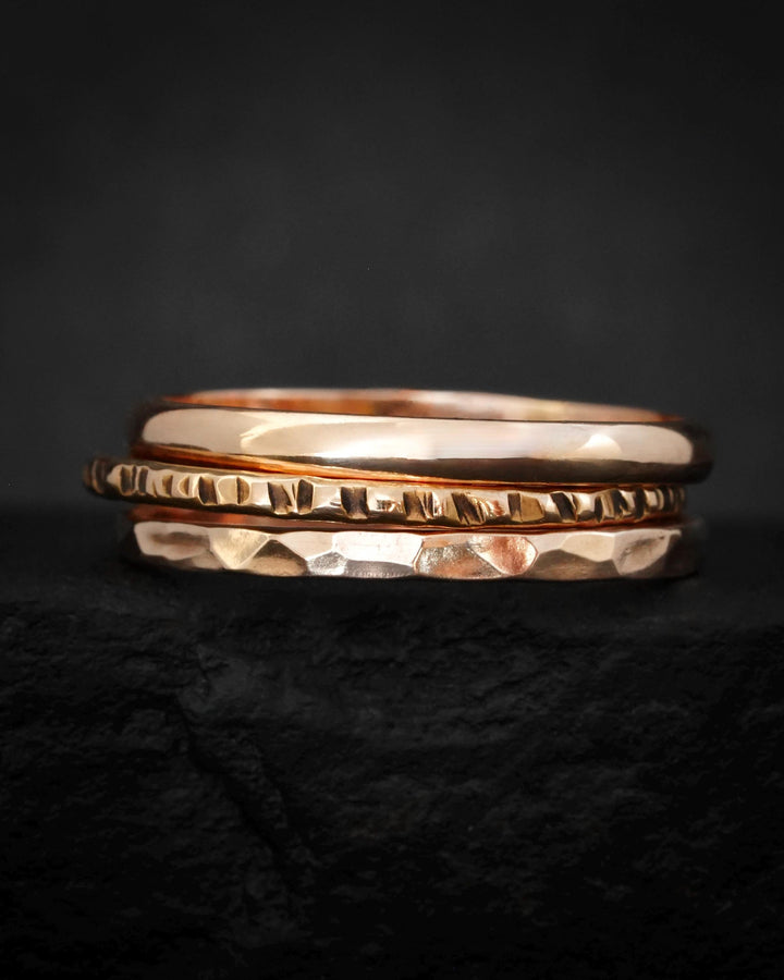 Rose Gold Ring Set