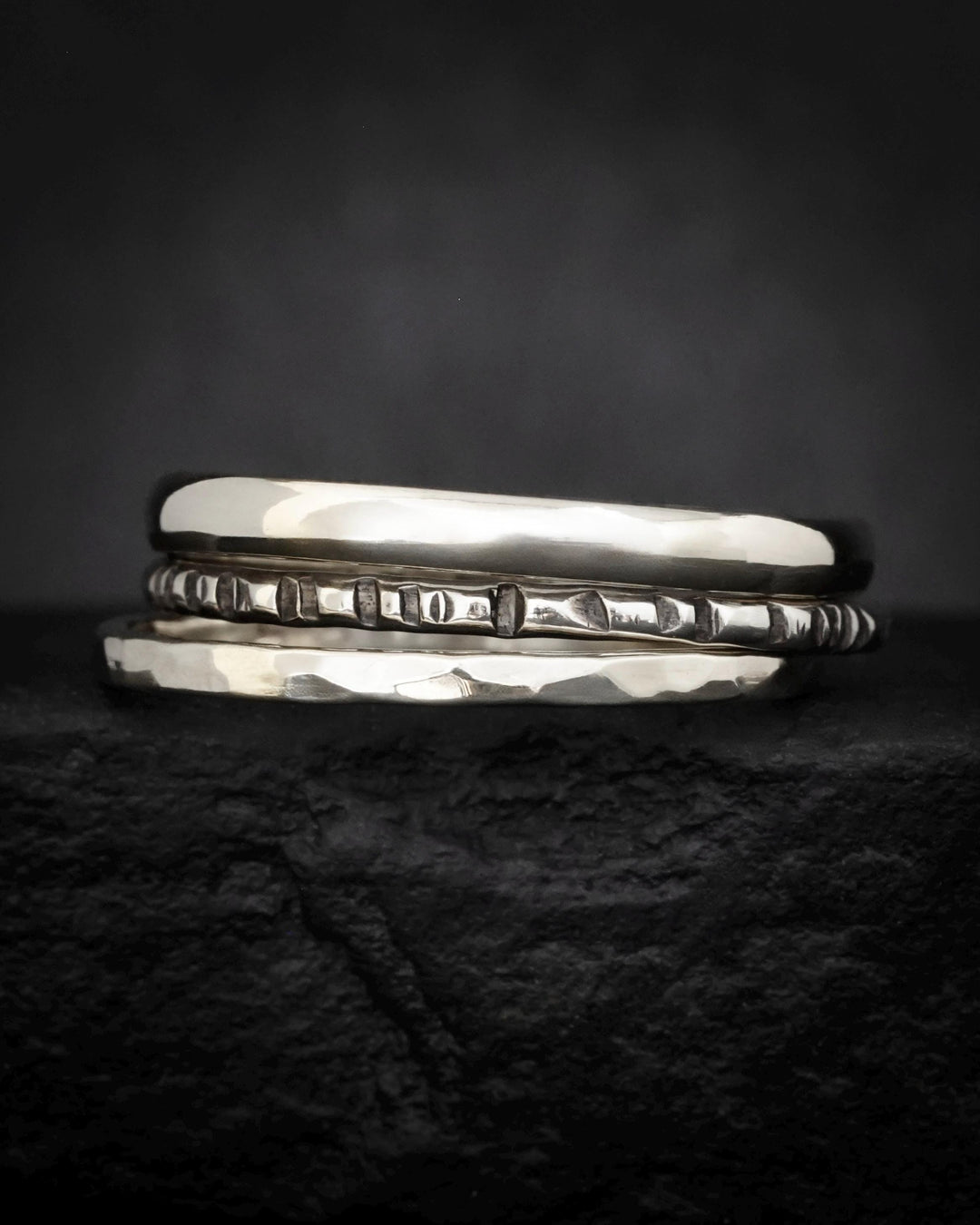 Solid Gold Stacking Ring Set