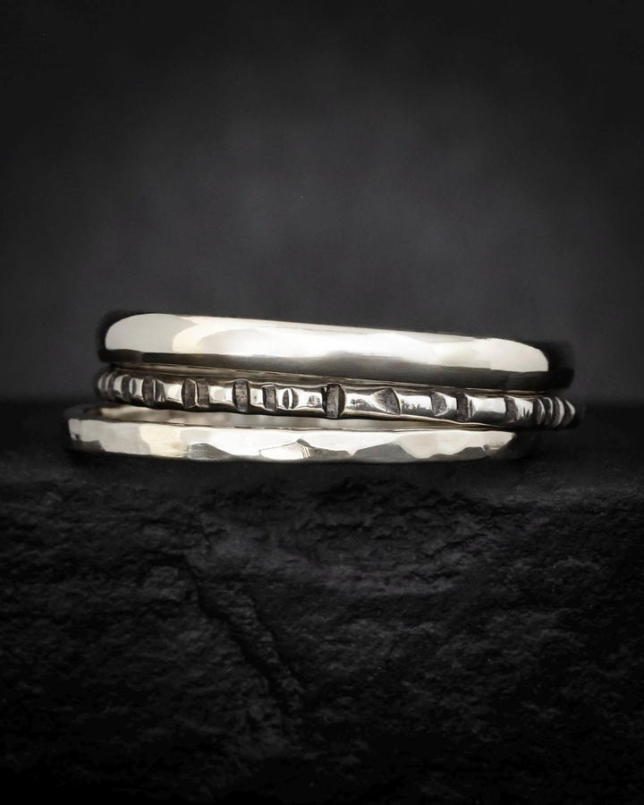 Solid Gold Stacking Ring Set