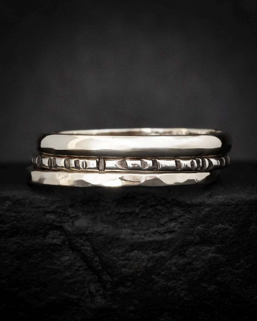 Solid Gold Stacking Ring Set