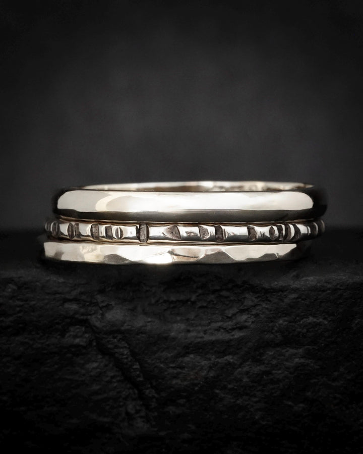 Solid Gold Stacking Ring Set