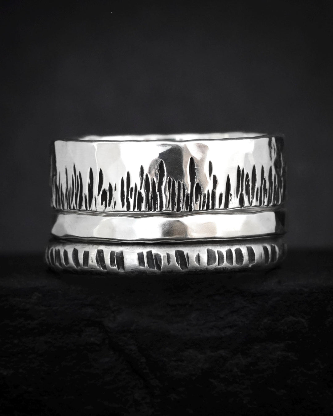 Textured Everyday Stacking Ring Set