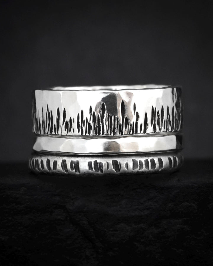 Textured Everyday Stacking Ring Set
