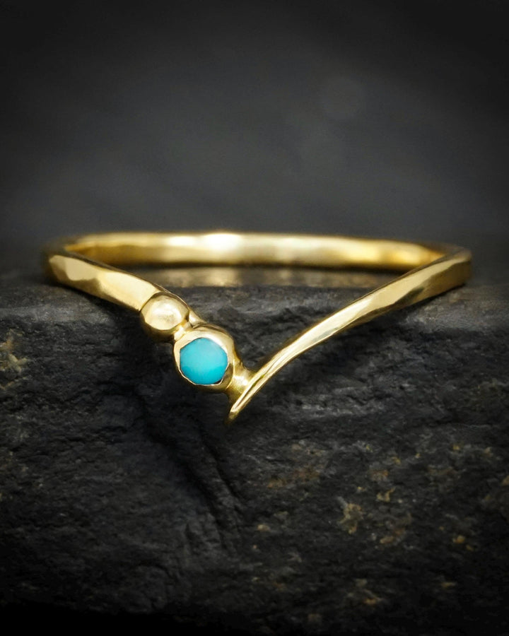 Turquoise Wave Ring