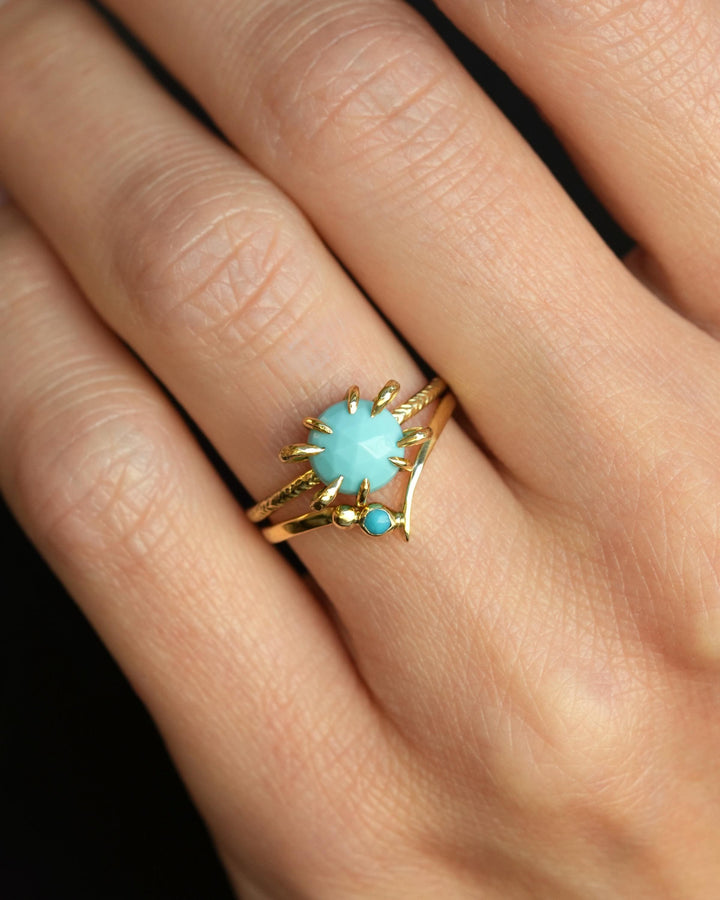 Turquoise Wave Ring