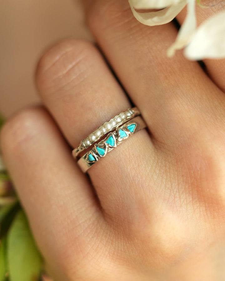 Sleeping Beauty Turquoise Band Ring