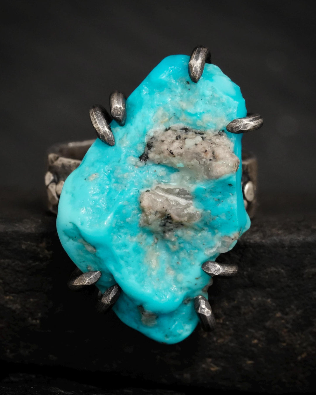 Raw Sleeping Beauty Turquoise Ring