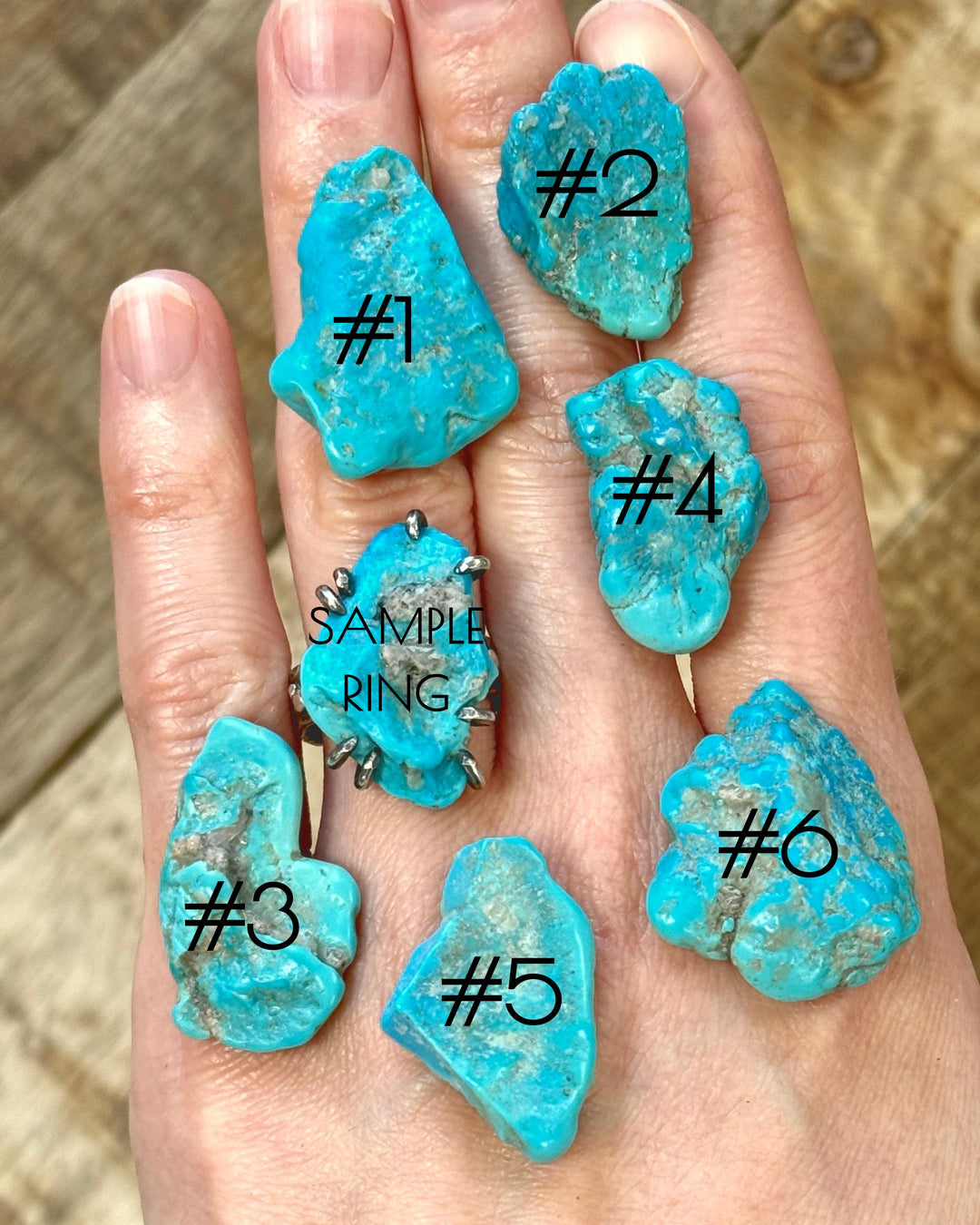 Raw Sleeping Beauty Turquoise Ring