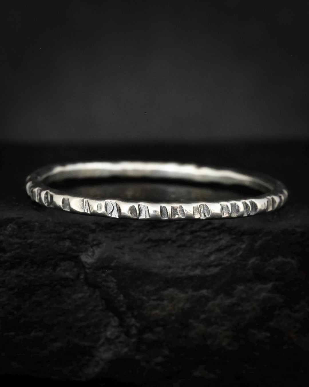 1.3mm Skinny Striped Stacking Band
