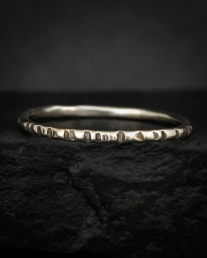 1.3mm Skinny Striped Stacking Band