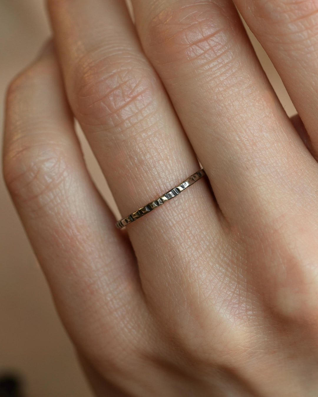1.3mm Skinny Striped Stacking Band