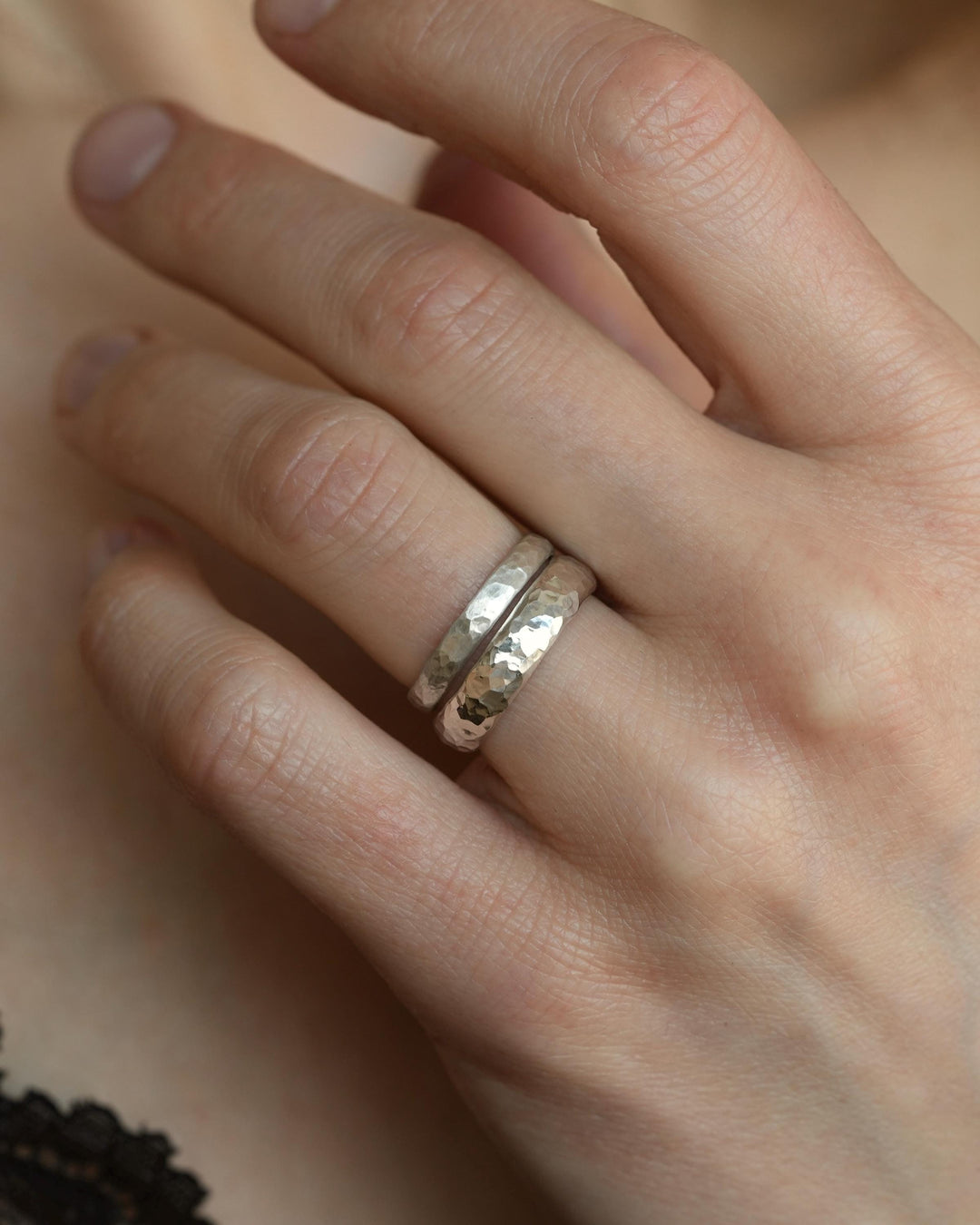 3mm Simple Hammered Band