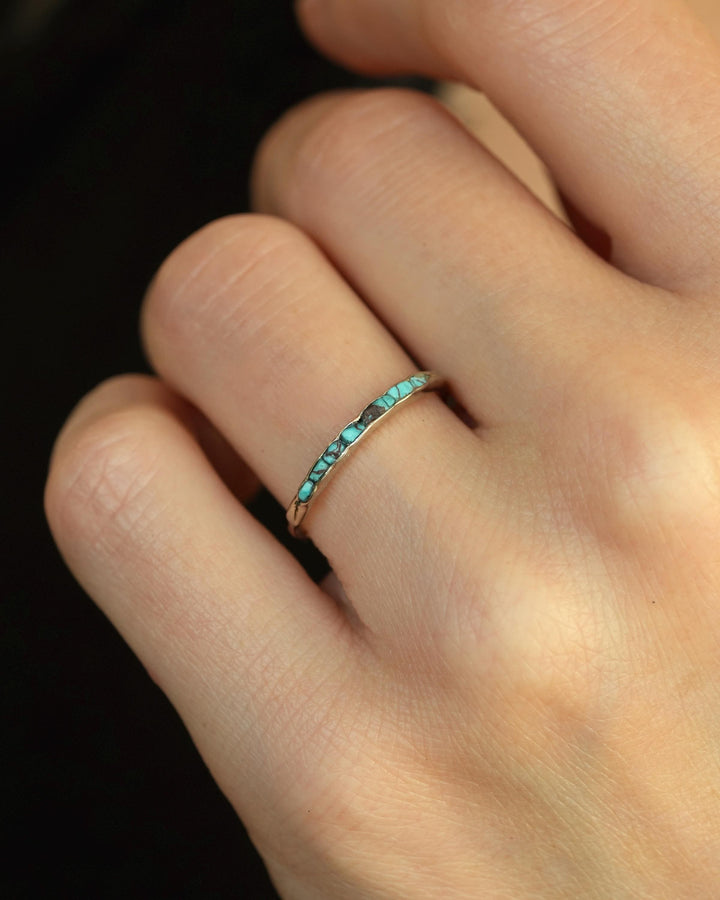 Skinny Raw Turquoise Band