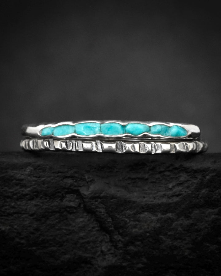 Sleeping Beauty Turquoise Band Ring. Slim Rustic Raw Sky Blue Turquoise Stackable Everyday Wedding Band Ring