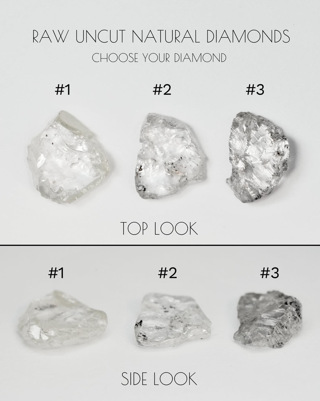 Double Band Raw Diamond Ring