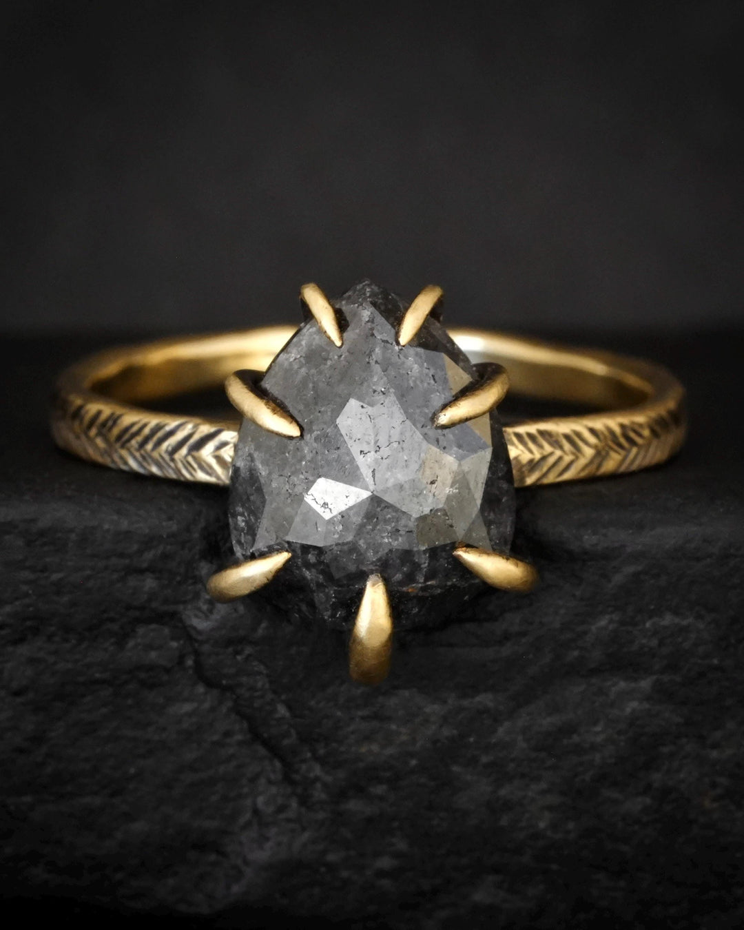 Pear Diamond Statement Ring