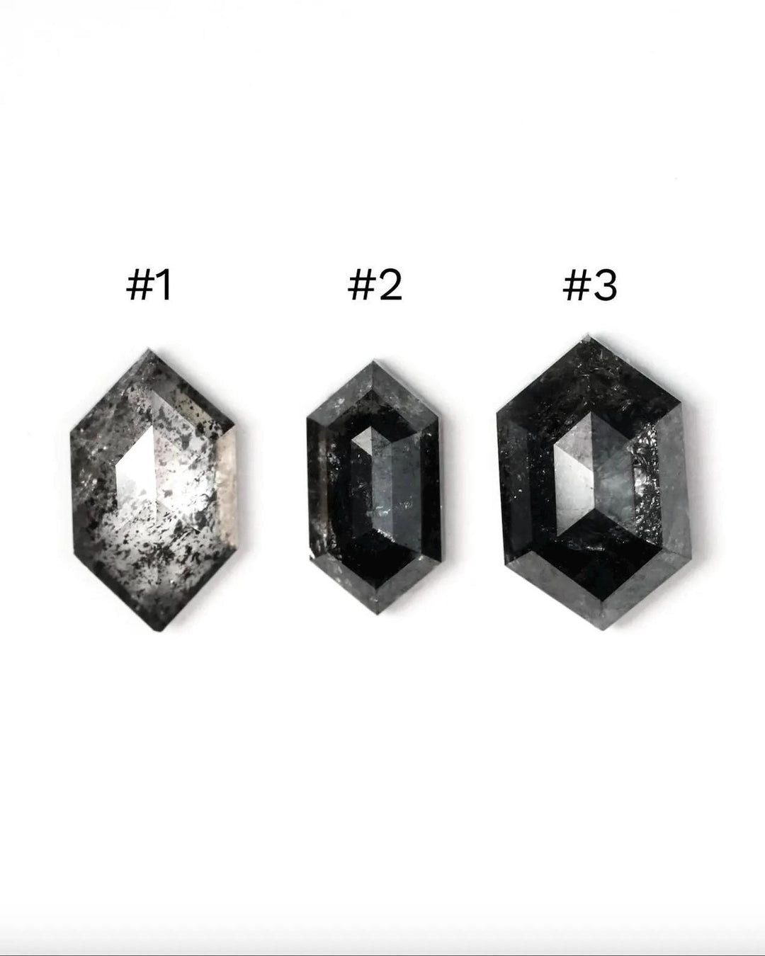 Hexagon Diamond Double Band Ring