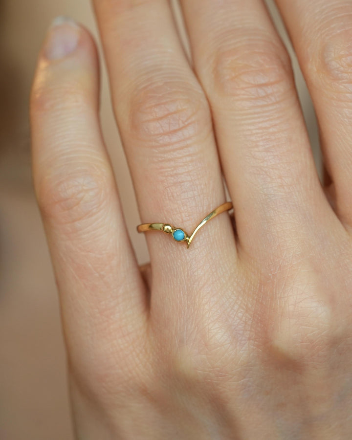 Turquoise Wave Ring