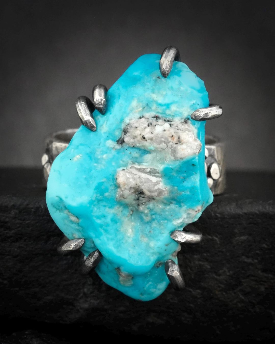 Raw Sleeping Beauty Turquoise Ring